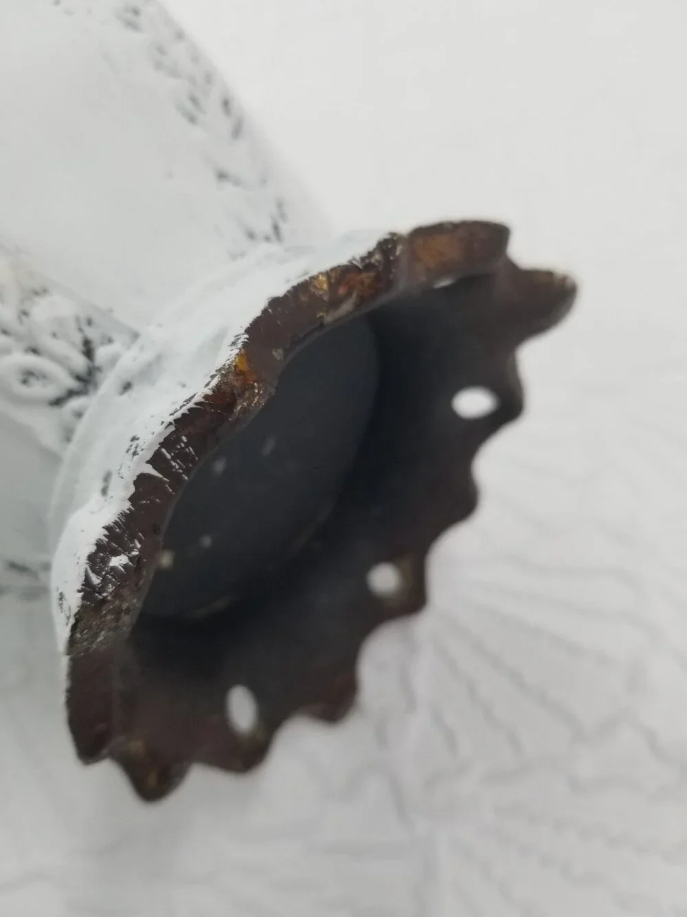 Metal Vase Lightweight 12.5 Height